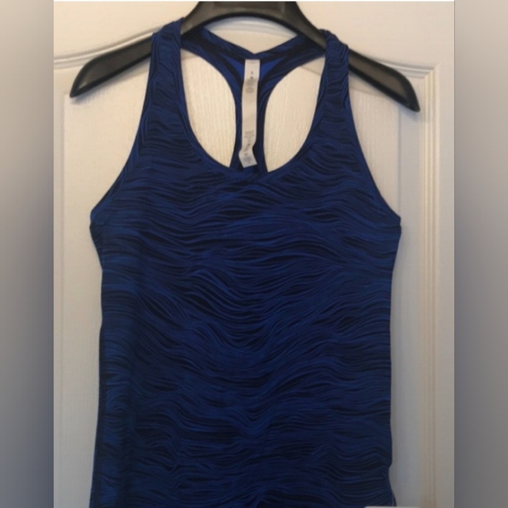 Blue Racerback Tank Top - Picture 4 of 4